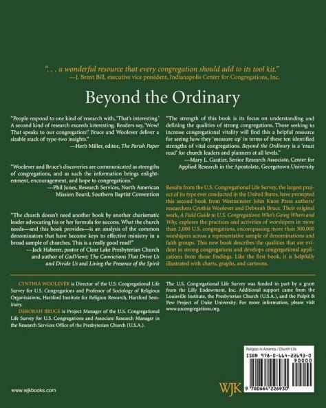 Beyond the Ordinary: Ten Strengths of U.S. Congregations