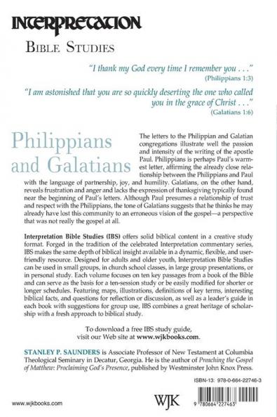Philippians and Galatians (Interpretation Bible studies)