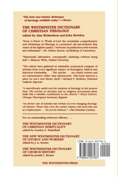 The Westminster Dictionary of Christian Theology