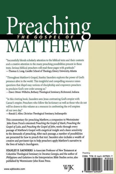 Preaching the Gospel of Matthew: Proclaiming God's Presence