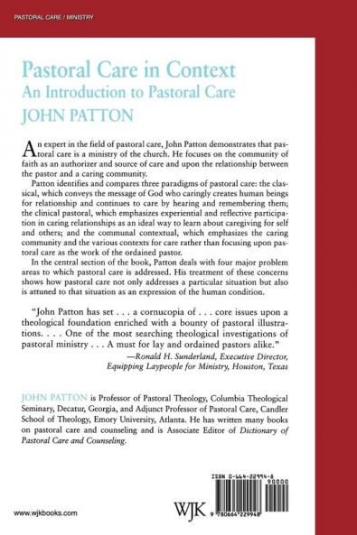 Pastoral Care in Context