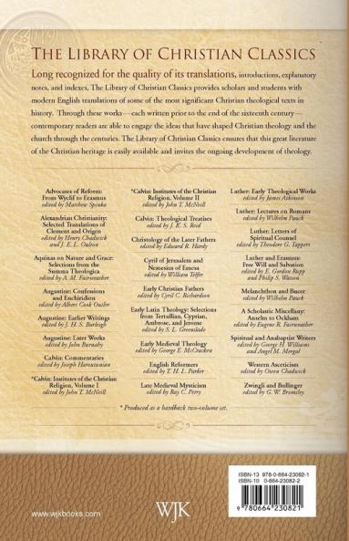 Cyril of Jerusalem and Nemesius of Emesa (The Library of Christian Classics)