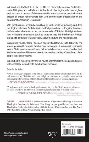 Philippians and Philemon: Belief (Belief: A Theological Commentary of the Bible)