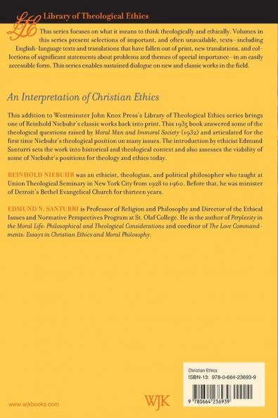 An Interpretation of Christian Ethics (Library of Theological Ethics)
