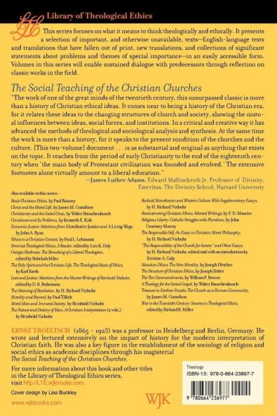 The Social Teaching of the Christian Churches Vol 2