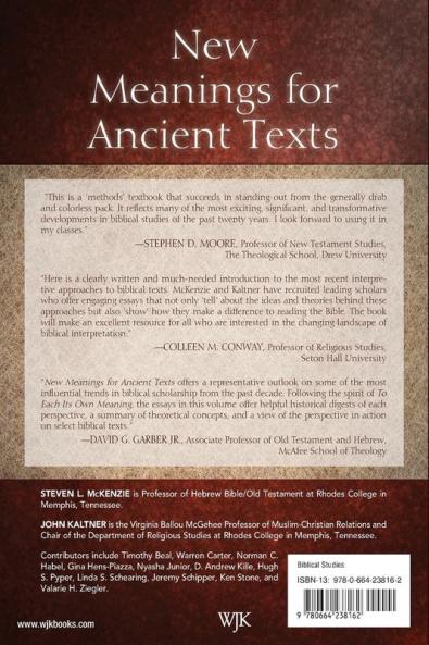 New Meanings for Ancient Texts
