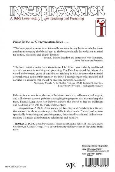 Hebrews: Interpretation (Interpretation: A Bible Commentary for Teaching and Preaching)