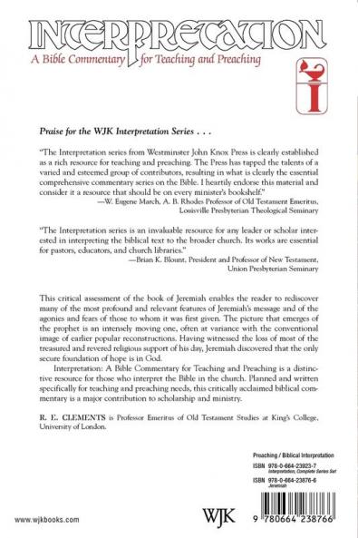 Jeremiah: Interpretation (Interpretation: A Bible Commentary for Teaching and Preaching)