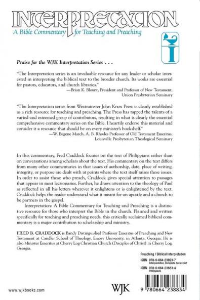 Philippians: Interpretation (Interpretation: A Bible Commentary for Teaching and Preaching)