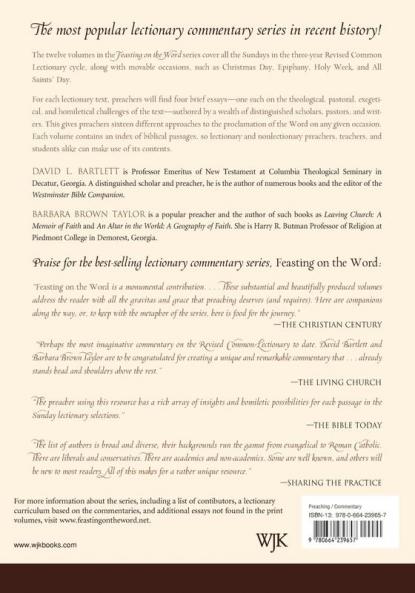 Feasting on the Word: Lent through Eastertide: 2