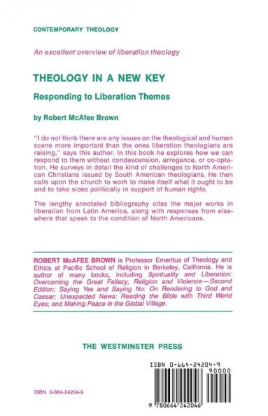 Theology in a New Key: Responding to Liberation Themes