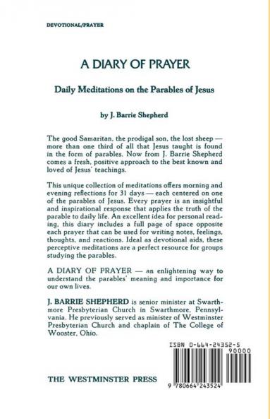 A Diary of Prayer: Daily Meditations on the Parables of Jesus