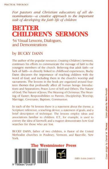 Better Children's Sermons: 54 Visual Lessons Dialogues and Demonstrations