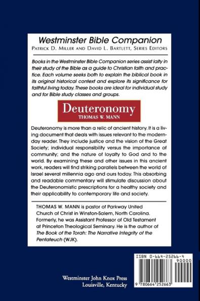 Deuteronomy (Westminster Bible Companion)