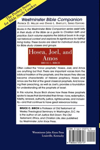 Hosea Joel and Amos (Westminster Bible Companion)