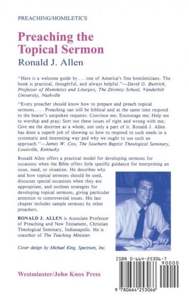 Preaching the Topical Sermon