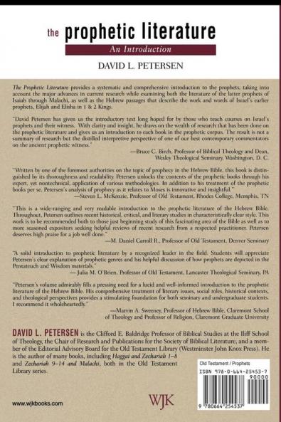 The Prophetic Literature: An Introduction