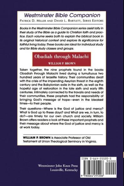 Obadiah through Malachi (Westminster Bible Companion)