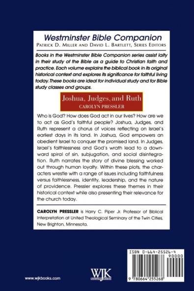 Joshua Judges and Ruth (Westminster Bible Companion)