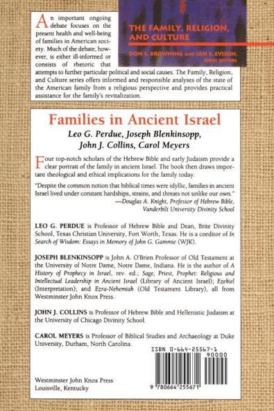 Families in Ancient Israel (Family Religion and Culture)