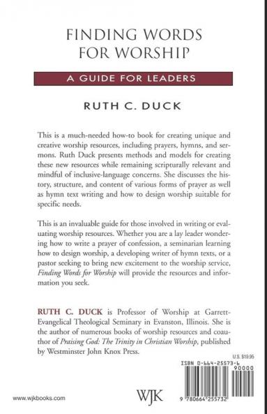 Finding Words for Worship: A Guide for Leaders