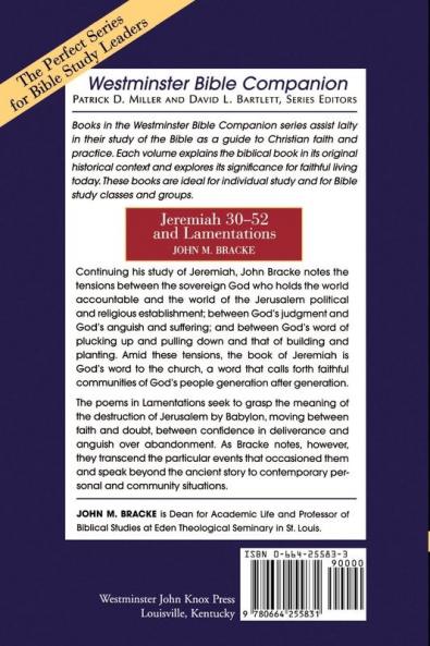 Jeremiah 30-52 and Lamentations (Westminster Bible Companion)