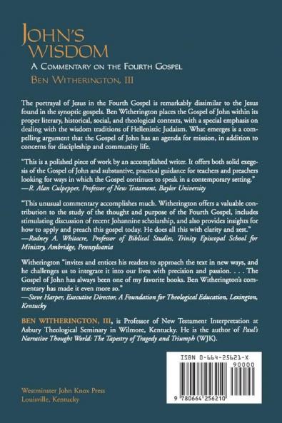 John's Wisdom: A Commentary on the Fourth Gospel