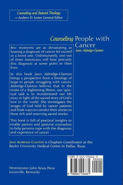 Counseling People with Cancer (Counseling and Pastoral Theology)