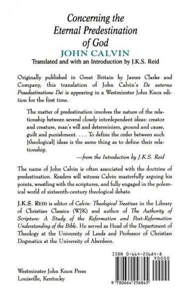Concerning the Eternal Predestination of God