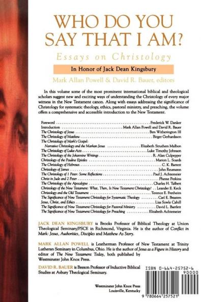 Who Do You Say That I Am?: Essays on Christology