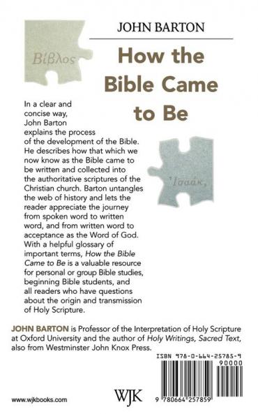 How the Bible Came to Be