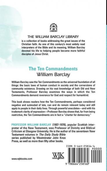 The Ten Commandments (The William Barclay Library)
