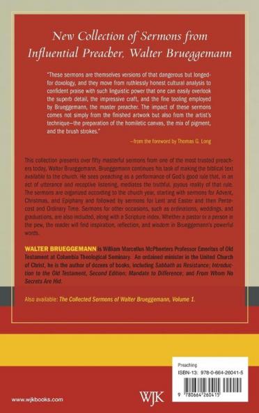 The Collected Sermons of Walter Brueggemann
