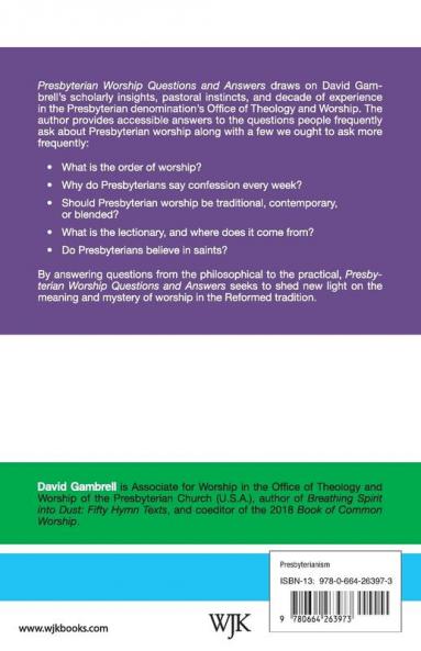Presbyterian Worship Questions and Answers