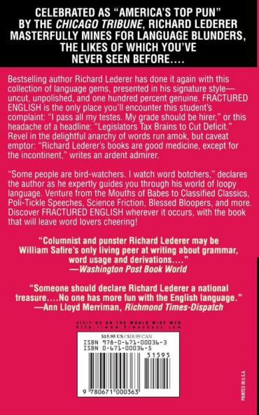 Fractured English: A Pleasury of Bloopers and Blunders Fluffs and Flubs and Gaffes and Goofs