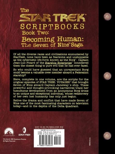 Becoming Human: The Seven of Nine Saga: Script Book #2 (Star Trek)