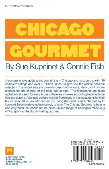 Chickago Gourmet (Fireside Books (Holiday House))