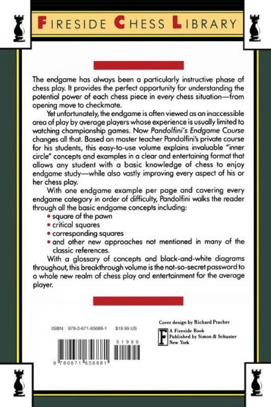 Pandolfini's Endgame Course: Basic Endgame Concepts Explained by America's Leading Chess Teacher (Fireside Chess Library)