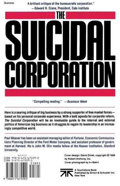 Suicidal Corporation (Touchstone Books (Paperback))