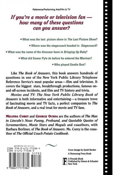 Movies and TV: The New York Public Library Book of Answers
