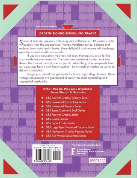 Simon & Schusters Super Crostics # 4 (Super Crostics Book)