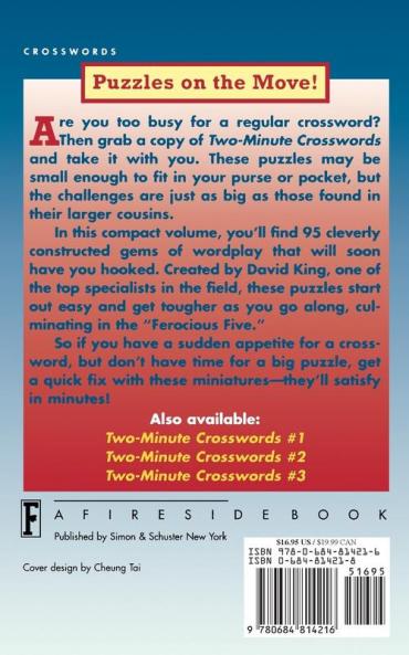 SIMON & SCHUSTER TWO-MINUTE CROSSWORDS Vol. 4