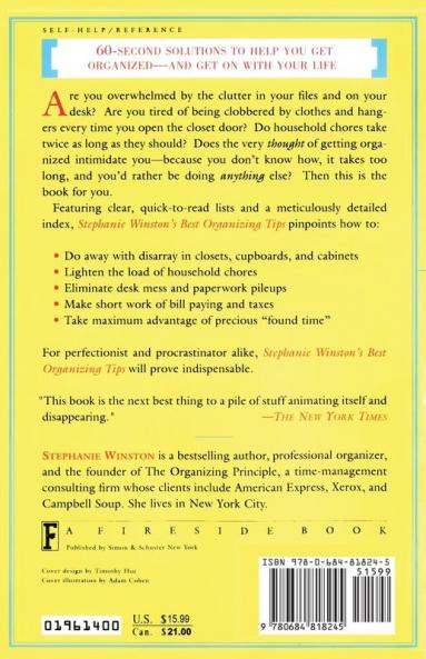 Stephanie Winston's Best Organizing Tips: Quick Simple Ways to Get Organized and Get on with Your Life