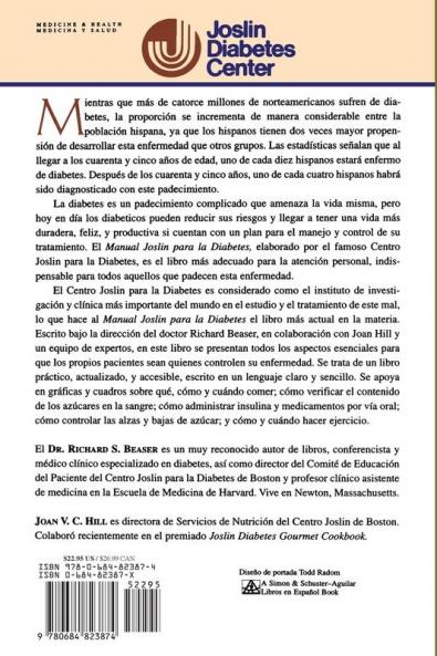 Manual Joslin Para la Diabetes: Un Programa Para el Manejo de Su Tratamiento