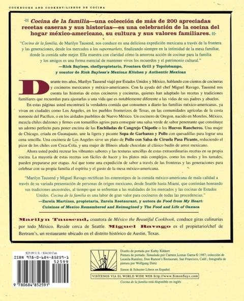 Cocina de la Familia (Family Kitchen): Mas de 200 Recetas Autenticas de Cocinas Mexicanas