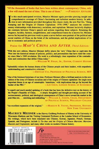 MAO'S CHINA AND AFTER: A History of the People's Republic Third Edition