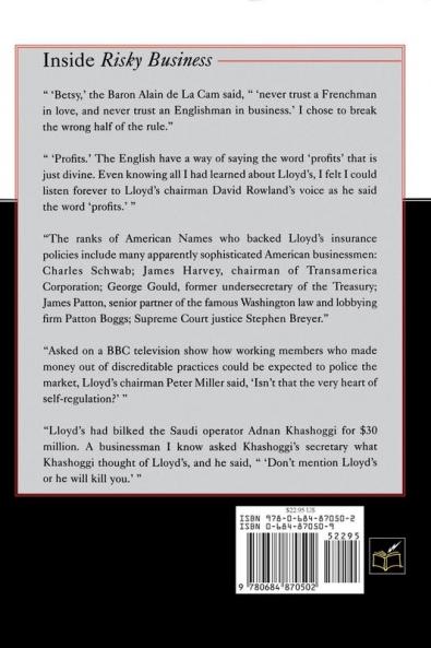 Risky Business: An Insider's Account of the Disaster at Lloyd's of London