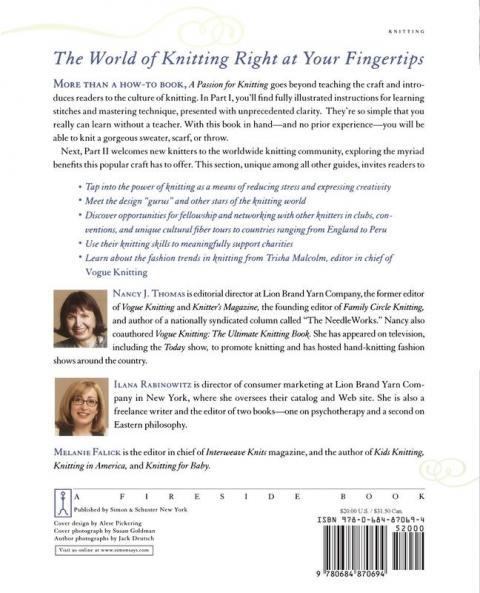 A Passion for Knitting: Step-by-Step Illustrated Techniques Easy Contemporary Patterns and Essential Resources for Becoming Part of the World of Knitting