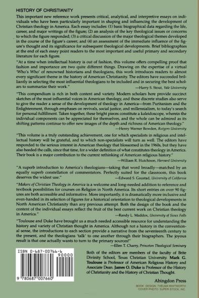 Makers of Christian Theology in America
