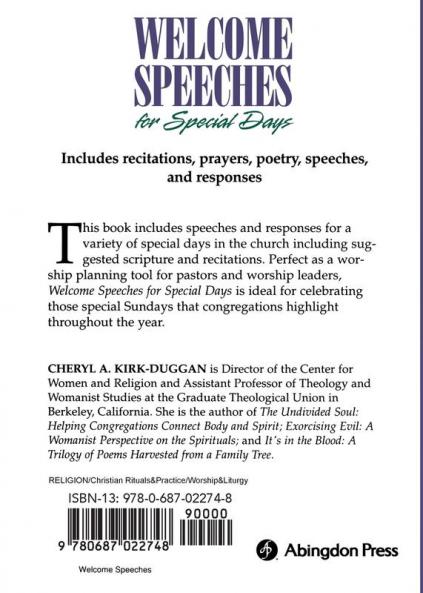 Welcome Speeches for Special Days
